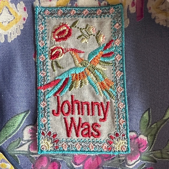 Johnny Was Summer Melina Velvet Burnout Tunic Hoodie - Picture 13 of 13